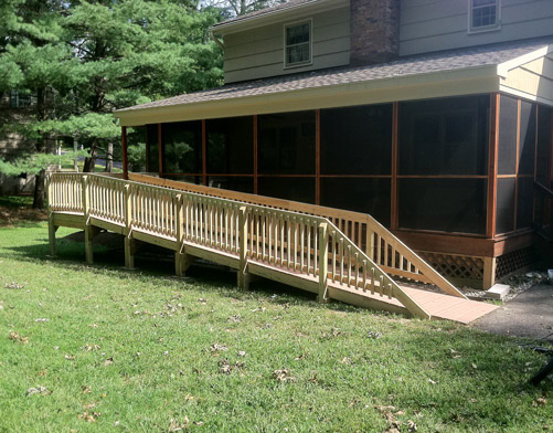 Outdoor Wooden Ramp